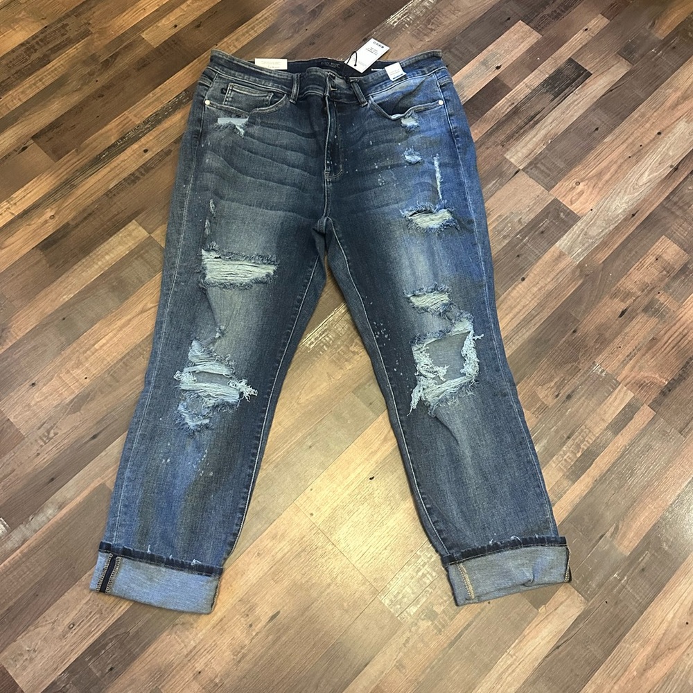 Women’s Judy Blue Boyfriend Fit Mid-Rise Jeans